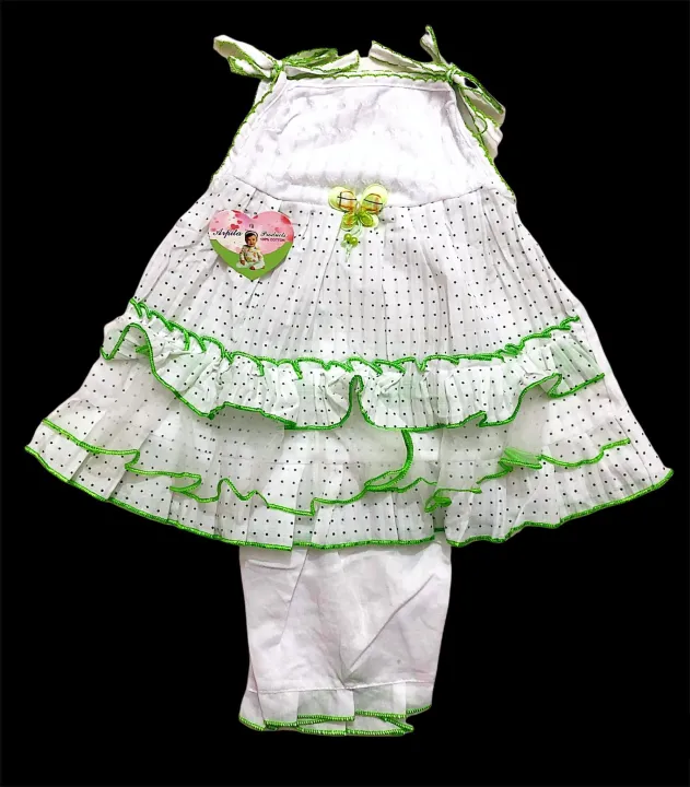 White_Color%20Baby%20Girl%20Cotton%20Dress%20Set.%20-%20Image%202