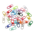 St.kunkka 10pcs 13 x 33mm  Zinc Alloy Buckle Key Ring Candy Color Key Ring Material Lobster Buckle For Diy Key Jewelry Accessories Making. 