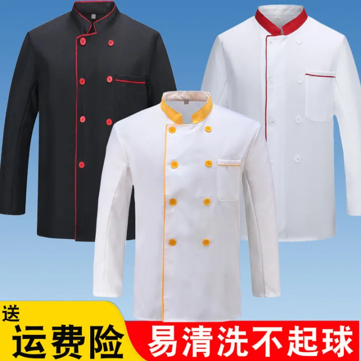 Chef%20Uniform%20Chef%20Work%20Clothing%20Summer%20Hotel%20Restaurant%20Ding%20Room%20Canteen%20Kitchen%20Spring%20and%20Autumn%20Embroidered%20-%20Image%204