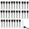 30pcs 1ml/2ml/3ml Glass Perfume Bottle sample tester Vials Small Test tube Essential oil Aromatherapy Dripping stick Container. 
