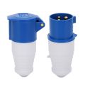 2Pcs Industrial Power Plug 3‑Pin 1‑Phase Explosion‑Proof Waterproof 16A 3 Hole. 