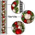 Black and White Gingham Christmas Check Plaid Table Runner Table Runner Holiday Home Kitchen Decor. 
