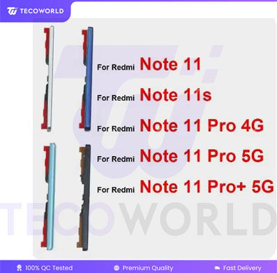 For Xiaomi Redmi Note 11/Note 11S/ Note 11Pro/ Note 11Pro Plus 4G 5G Up/Down Volume Side key Volume Button Side Button Replacement Repair Spare Parts