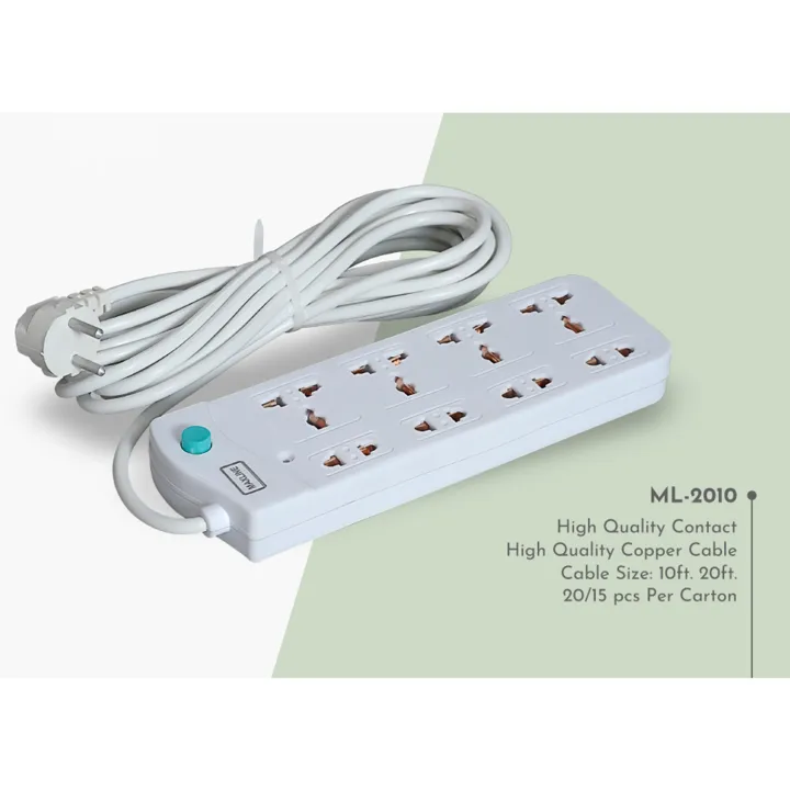 Maxline%208%20Port%20Multi%20Extension%20Socket%20Model:%20ML-2010-10%20Fit%20Cable%20-%20Image%202