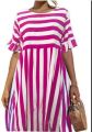 Women New Fashion Summer Beach Dress Maternity Clothes Loose Striped Ruffles Sleeves Dresses Pregnancy Party Mini Dress Sundress.
