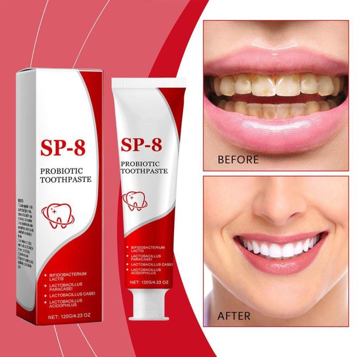 Probiotic Toothpaste SP-8 Whitening Tooth Remove Plaque Stains Teeth Whitener Oral Hygiene Clean Fresh Breath Dental Tools