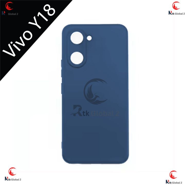 For Vivo Y18 Luxury Silicone Protect Back Cover Soft Case - Phone - Camera