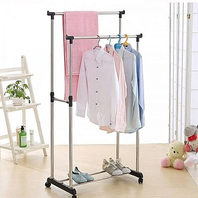 Double%20Cloth%20&%20Shoe%20Rack%20-%20Silver%20-%20Image%202