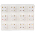 12 Pairs Medical Earrings Piercing Tool Ear Stud Surgical Steel Earrings Jewelry. 