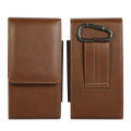 Leather Dual Pouch Wallet Card Holder Two Mobile Phone Belt Clirelaxp Case For iPhone Samsung Xiaomi Huawei 2 Holster Men Waist Bag.