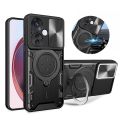 Reno11F 5G Case Shockproof Armor Magnetic Ring Slide Camera Protect Funda For OPPO Reno 11F 11 F Reno11 F 5G CPH2603 Back Cover.