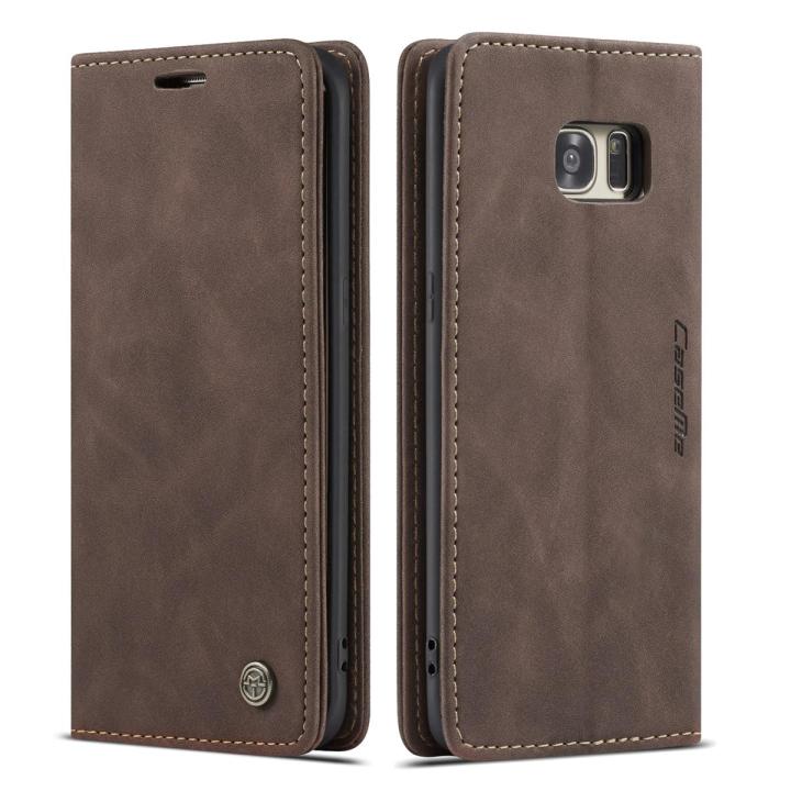 Wallet Case S7 Edge Leather Case High Quality Retro Magnetic Flip
