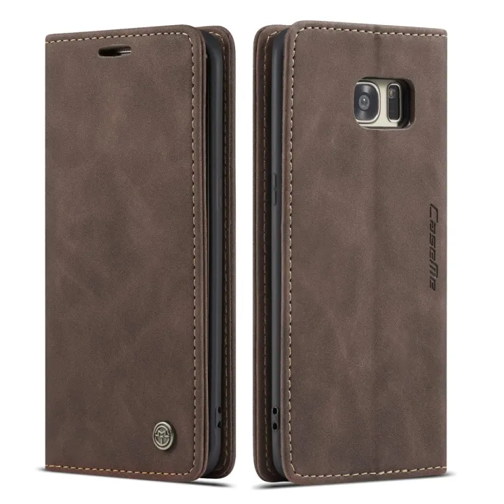 High Quality Retro Magnetic Flip Leather Case For Samsung Galaxy S7 Edge Phone Case Wallet Card Cover
