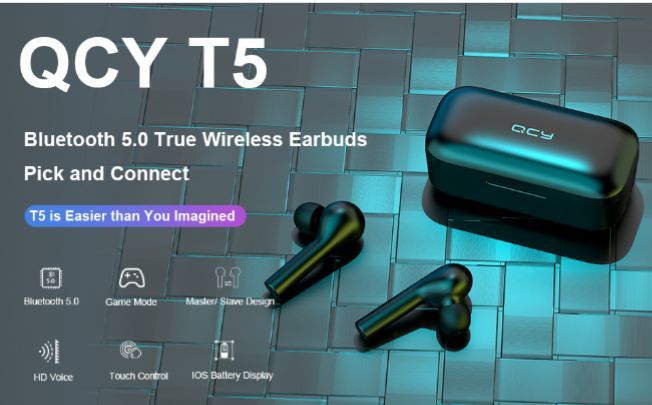 QCY%20T5%20True%20Wirless%20Earbuds%20-%20Image%202