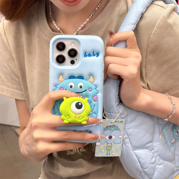 Cartoon%20cute%20three-dimensional%20little%20monster%20comes%20with%20stand,%20personalized%20Case%20for%20iPhone%2016%2015%20Pro%20Max%2014%2013%2012%20Pro%2011%20Soft%20Cover%20-%20Image%205
