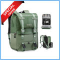 K&F Concept KF13.087AV9 Multifunctional Waterproof Beta Lightweight Leather Camera Backpack with 15.6" Laptop Chamber. 