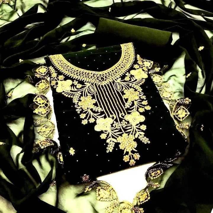Exclusive Embroidered Three-Piece Salwar Kameez for Women - Stylish Dress Set