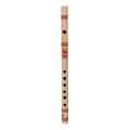 Combo of Bamboo F Sharp Medium Flute for Beginner Series and Flute Bag - Natural.