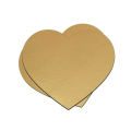 1 Pound- Heart Shape Golden Cake board 7.5 inch (5 Pcs of pack). 