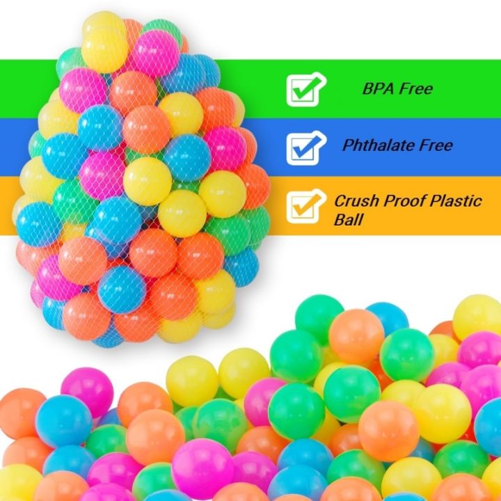 50pcsBaby Ball Pit Balls for Kids Colorful Ocean Ball Games Outdoor Sport Plastic Balls for Children Baby Playpen Tent Pool Ball