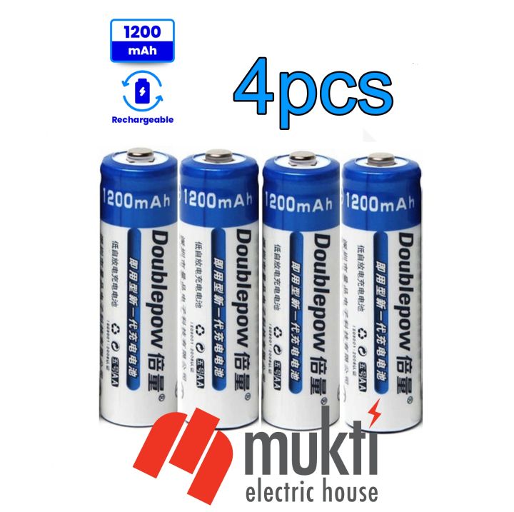 Doublepow%20Rechargeable%20AA%201200mAh%20NiMH%20Pencil%20Battery%20with%201200%20Cycle%20(Pack%20of%204)%204pcs%20-%20Image%202