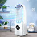 Bladeless Desktop Fan Portable Wireless Air Cooling Fan USB Charging Table Fan 6-speed Adjustable Low Noise Vertical Cooling Fan.