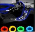 car cold light line LED car atmosphere lamp flexible interior decoration moulding trim strips light - Blue. 