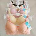 Multi Color Net Padded Cotton  Bra For Girls - 0ne piece. 