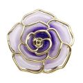 Rose Flower Pattern Portable Folding Table Hook Clasp Purse Bag Handbag Hooks Hanger Holder. 