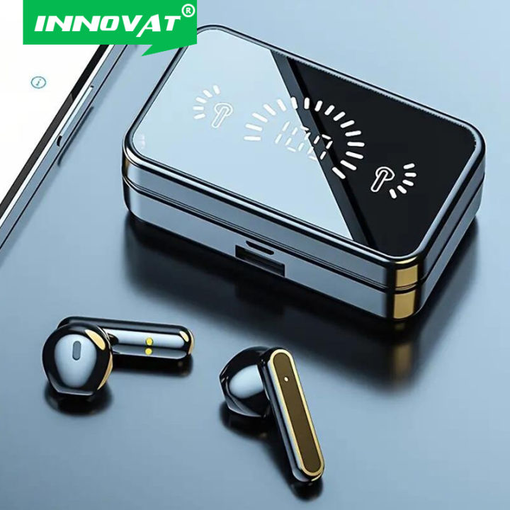 INNOVAT%C2%AE%20S20%20Air%20buds%20Wireless%20Headphones%205.3%20Bluetooth%20Earphones%20Reflective%20LED%20Mirror%20Design%20TWS%20Touch%20Stereo%20Sports%20Earbuds%20Waterproof%20Headset%20-%20Image%202