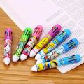 Cartoon Printed 10 in 1 Multicolor Ball Pen. 