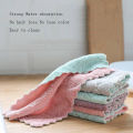 5/10/20 microfiber towels absorbent kitchen cleaning cloth non-stick oil dish towel dishcloth tableware household cleaning towel.