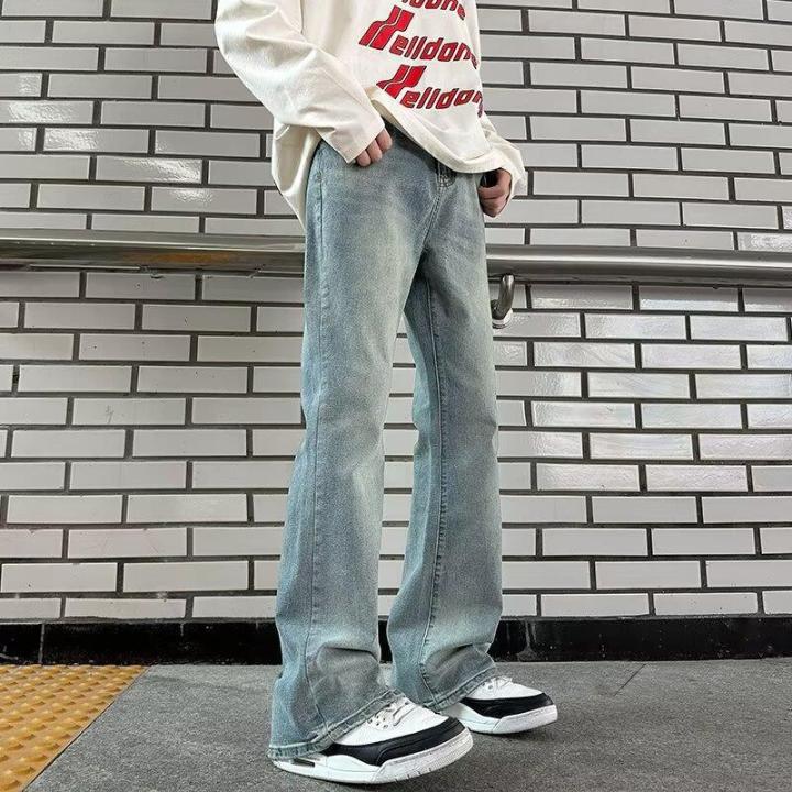 High Street American Washed Old Bootcut Jeans Men's Summer