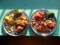Stainless Steel 4Divided Dinner Plate Round Dinner Plate 30cmSteel Divided Dinner Plates Thali Plate.