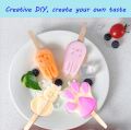 Silicone Ice Cream Mold Reu Popsicle Molds DIY Homemade Cute Cartoon Ice Cream Popsicle Ice Pop Maker Mould. 