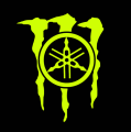 Monster Energy Yamaha  Sticker For bike. 