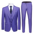 men's fashion 3 piece wedding suit fashion men's slim solid color business office suit sets large size men Blazer+pants+vest.