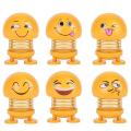 3pics Smiling Face Spring Bouncing Doll (Emoji). 