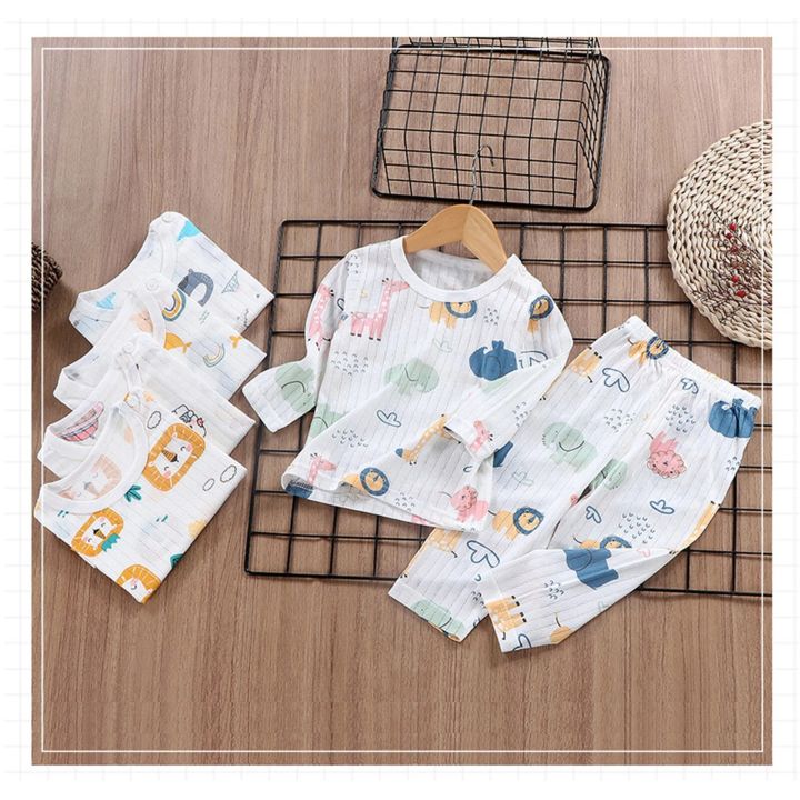 【New release】 Children Pajamas Set Boys Cotton Clothes Children Pants Set Cartoon Sleepwear Set Kids Pajamas Girls Toddler Baby Outfits Pyjama
