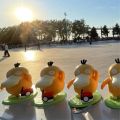 Pokemon Psyduck Dancing Swing Sounding Model Doll Anime Action Figure Diy Portable Luggage Music Box Toys For Children Gift Moonlight Shines.