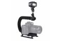 Camera Stablizer U Shape Flash Bracket Stand Grip Holder for GoPro and DSLR Digital Camera. 