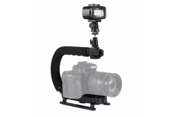 Camera Stablizer U Shape Flash Bracket Stand Grip Holder for GoPro and DSLR Digital Camera