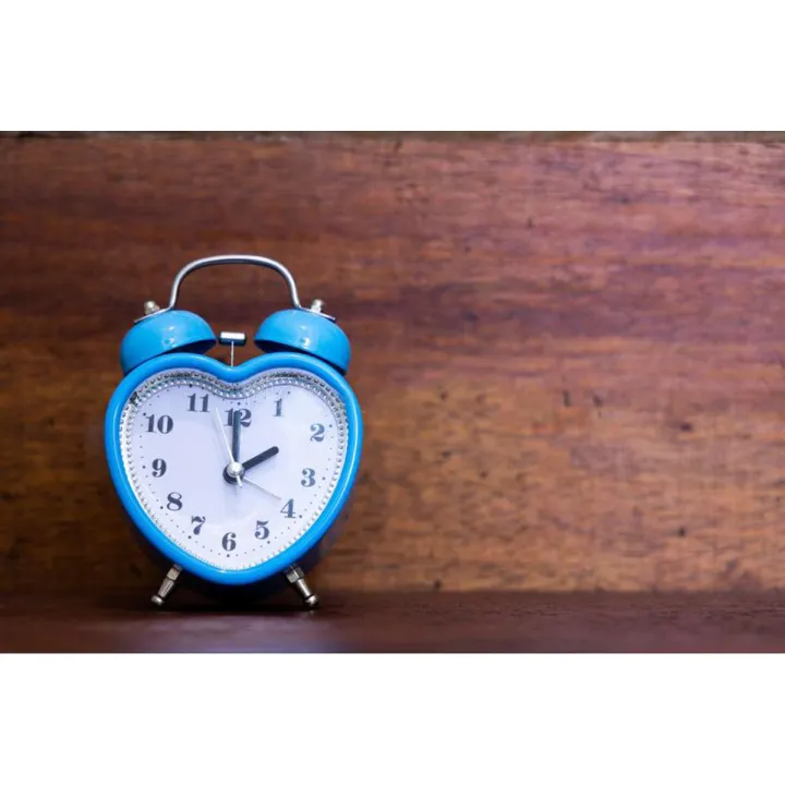 Heart-Shaped Metal Alarm Bed/Table Clock