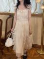 Summer Mori Style First Love Dress Mori Long Dress Atmosphere Sweet Princess Sleeves Long Dress French Gentle.