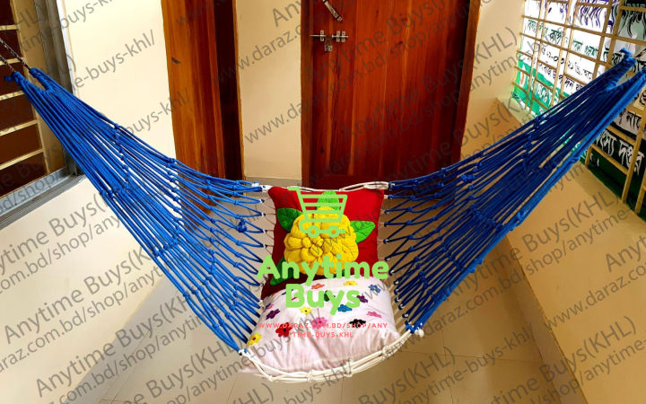 Hand Made Dulna Adult Rope bed Hanging Dulna Use For All People Large Swing Rope bed Rattan Dulna