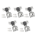 10 Pack 1-1/4 Inch 3D Overlay Soft Close Concealed Hinges Parts for Face Frame Door, Control Closing Speed,105° Open Angle.