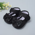 【Happy childhood memories】(NEW)New Baby Girl Shoes Big Lace Bowknot Newborn Princess Cotton Shoes Non-slip Soft Sole Toddler Shoes First Walkers.