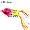 2.4'' Long Realistic Topwater Frog Soft Silicone Frog Fishing Lures with Double Concealed Hooks Frog Bait for Fish Over 1kg Topwater Frog.
