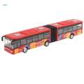 2x 1:64 Scale Alloy Pull Back Vehicle Bus Diecast Toy Gift for Kids. 