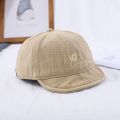 [ New ] Short-Brimmed Hat Men's Summer Retro Drawstring Baseball Cap American Soft Top Washed Distressed Tooling Short Brim Peaked Cap. 
